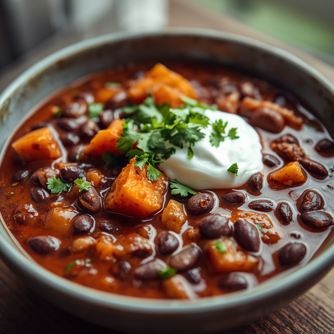Black Bean & Sweet Potato Chili