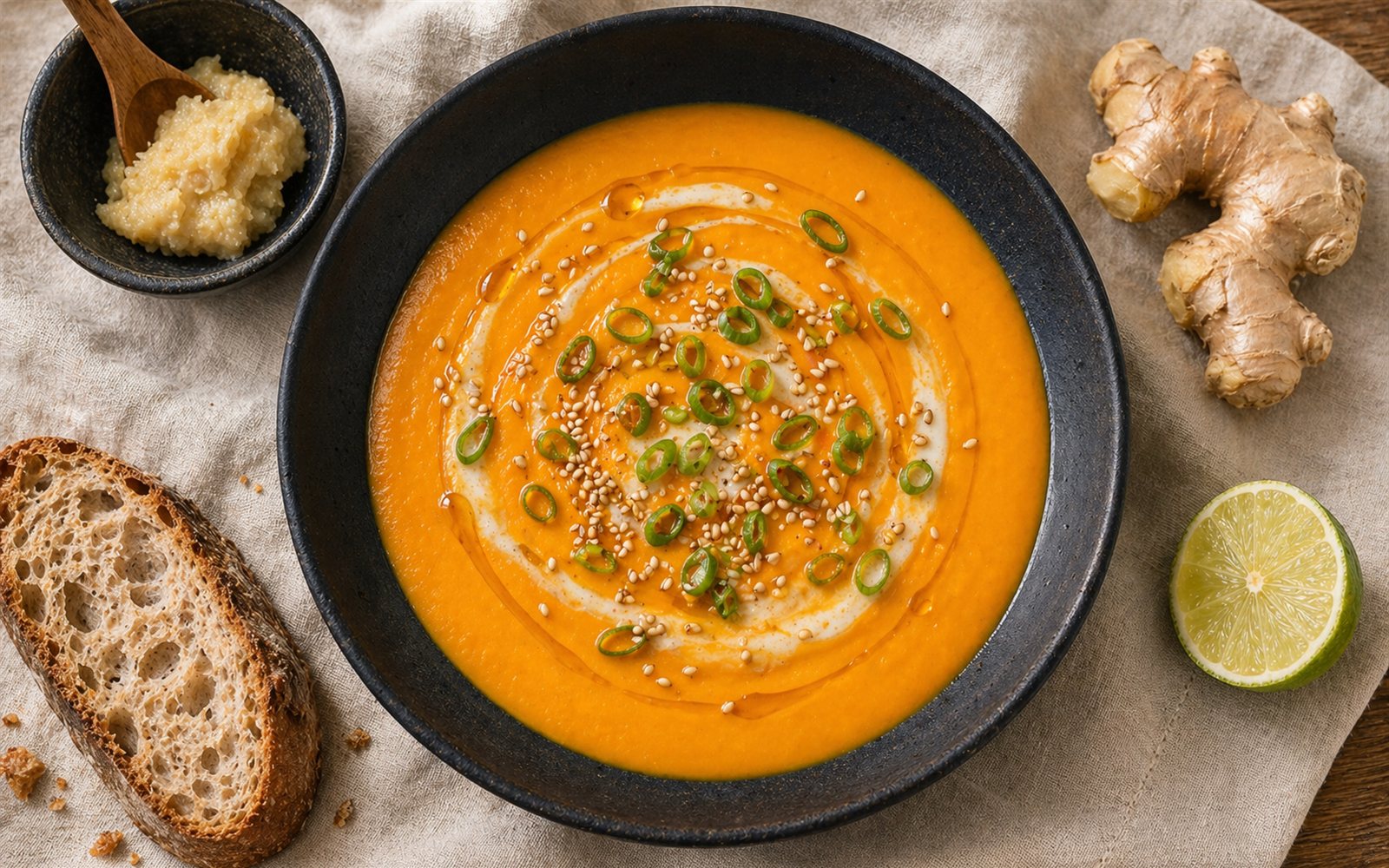 Ginger-Carrot Miso Soup — GutPlate recipe photo