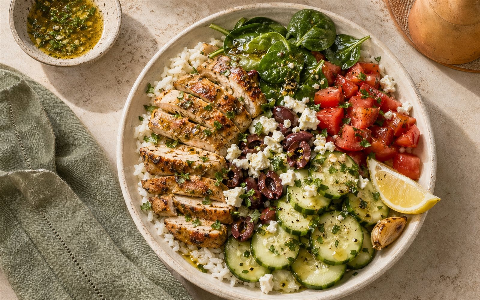 Low-FODMAP Chicken & Rice Bowl — GutPlate recipe photo