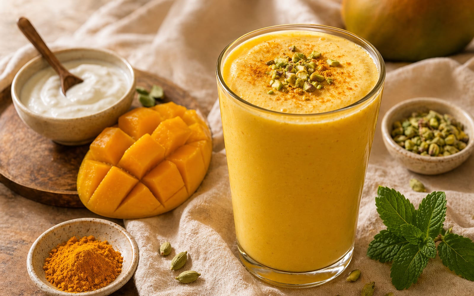 Mango-Turmeric Lassi — GutPlate recipe photo