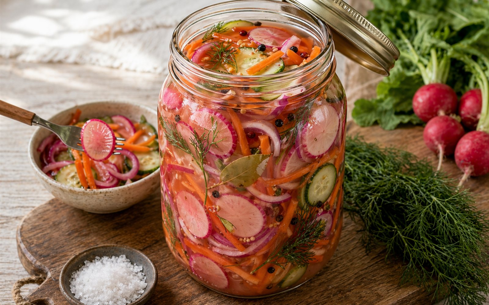 Quick-Pickled Vegetables with Live Cultures — GutPlate recipe photo