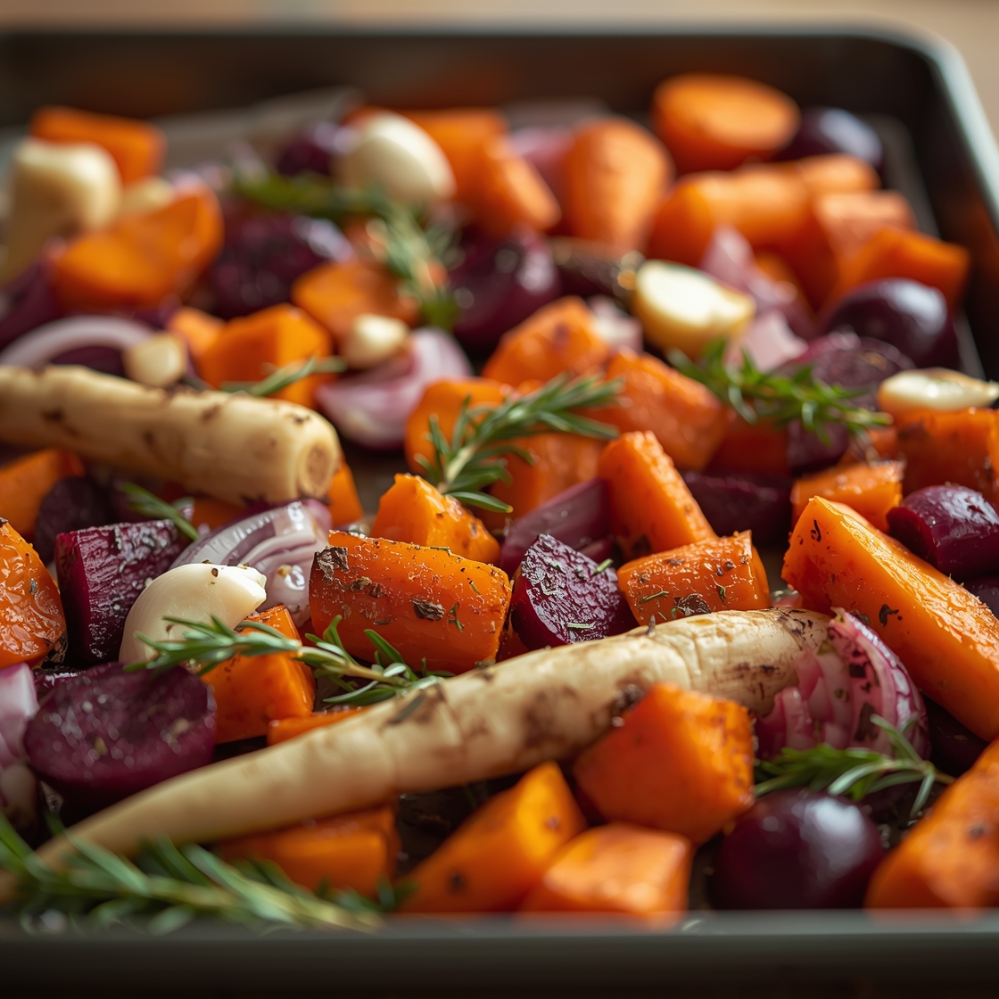 Garlic & Herb Roasted Root Vegetables