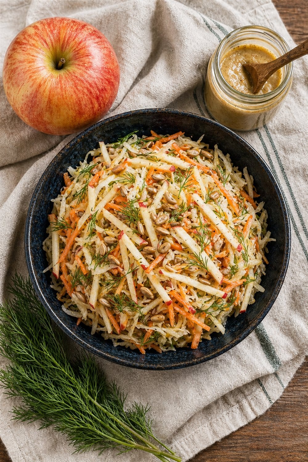 Sauerkraut & Apple Slaw — Pinterest image