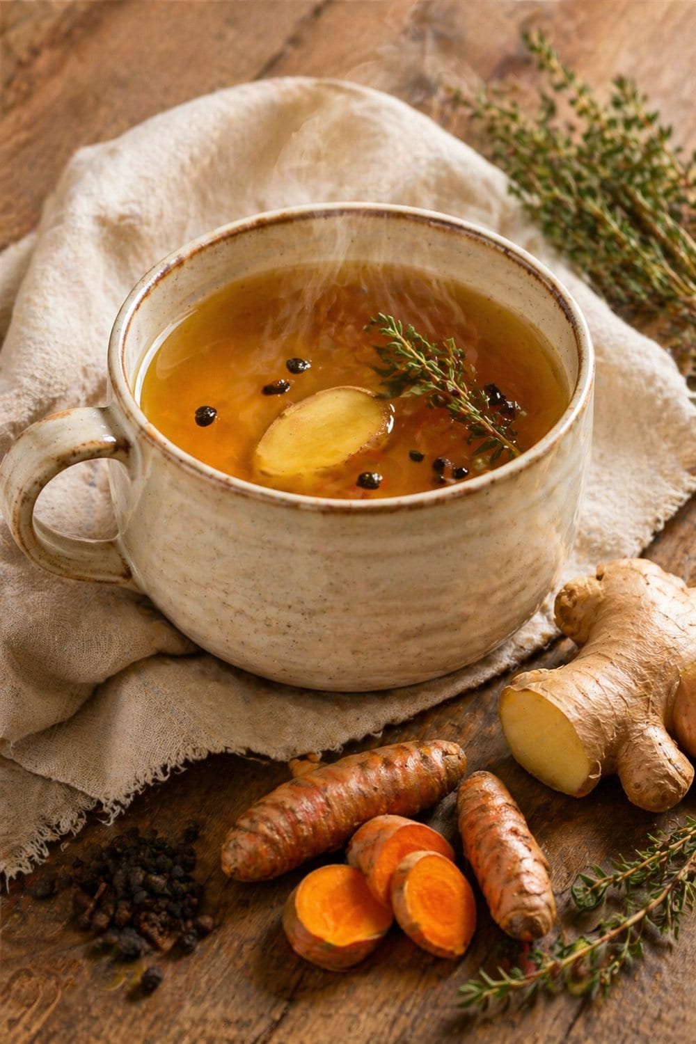 Turmeric Bone Broth — Pinterest image