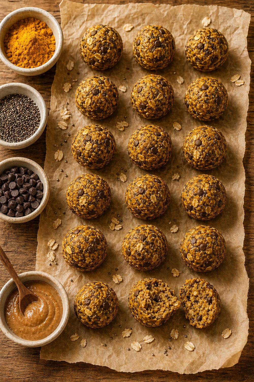 Turmeric-Ginger Energy Bites — Pinterest image
